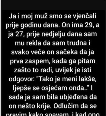 JA I MOJ MUŽ SMO SE VJENČALI PRIJE GODINU DANA