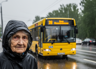 Vozač bacio staricu s autobusa — ali kada je izgovorila jednu rečenicu, sve je utihnulo