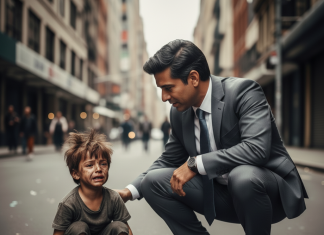 Ljudi su samo prolazili, ali kada ga je čovjek zagrlio – svi su zaplakali