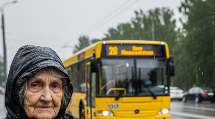 Vozač bacio staricu s autobusa — ali kada je izgovorila jednu rečenicu, sve je utihnulo