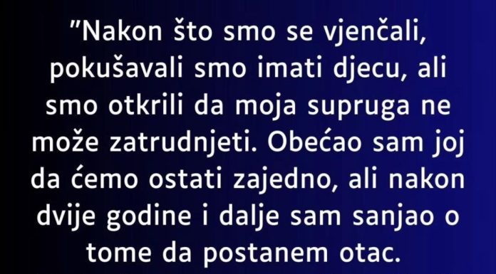Ostavio je ŽENU jer nisu imali decu , ali kad se vratio posle PAR godina usledio je PRAVI ŠOK!