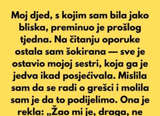 Moja sestra je odbila podijeliti djedovo nasljedstvo sa mnom — ali sudbina je okrenula ploču.