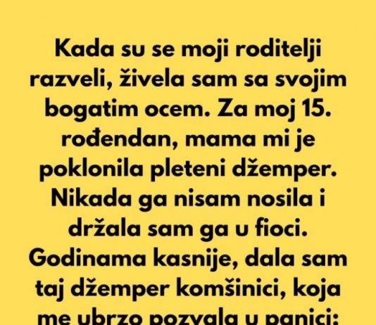 Nezaboravni trenutak u džemperu