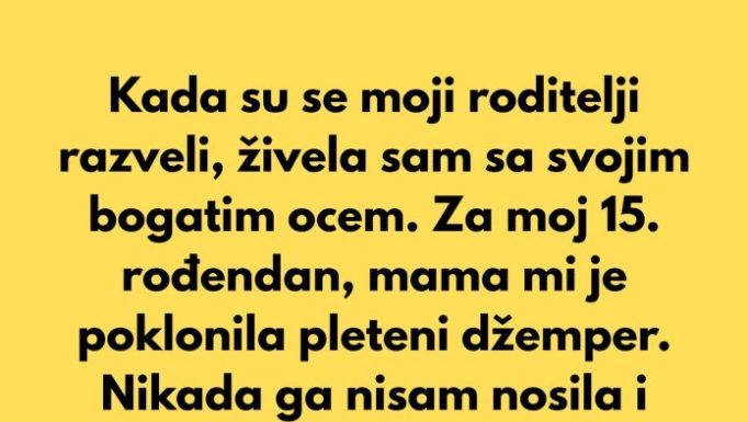 Nezaboravni trenutak u džemperu