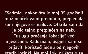 “Sedmicu nakon što je moj 35-godišnji muž neočekivano preminuo…”
