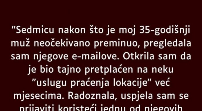 “Sedmicu nakon što je moj 35-godišnji muž neočekivano preminuo…”