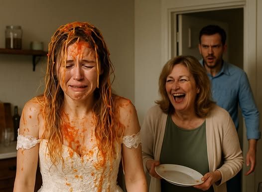 Svekrva mi je prolila špagete po glavi — ali nisam očekivala reakciju mog muža!