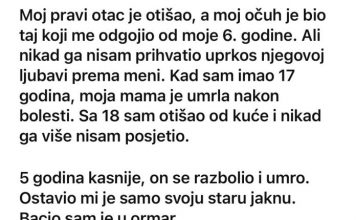 Moj pravi otac je otišao, a moj očuh je bio taj koji me odgojio od moje 6. godine…