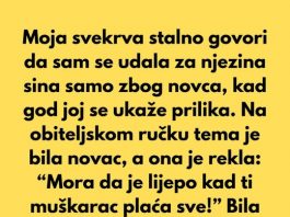 Moja svekrva pokušala me poniziti zbog novca, ali sam otkrila tajnu koju nije očekivala….