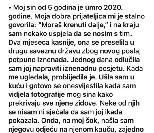 Kada tuga postane teret odnosa: Priča o majci koja je izgubila sina i prijateljicu u istom trenutku