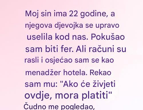 „Rekla sam mu da mora platiti… a onda mi je sin rekao nešto što me šokiralo“