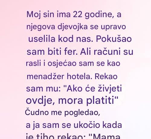 „Rekla sam mu da mora platiti… a onda mi je sin rekao nešto što me šokiralo“