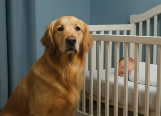Roditelji su primetili da njihov pas svake noći sedi pored bebinog krevetića i odlučili su da saznaju zašto.
