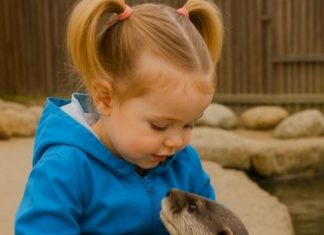 U zoološkom vrtu, devojčica je radosno igrala sa vidrom, očaravajući sve dok im nije prišao čuvar i hitno rekao: „Trebalo bi da odvedete svoju ćerku kod lekara…“