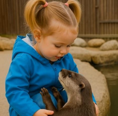 U zoološkom vrtu, devojčica je radosno igrala sa vidrom, očaravajući sve dok im nije prišao čuvar i hitno rekao: „Trebalo bi da odvedete svoju ćerku kod lekara…“