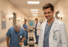 Pored kreveta njegovog oca