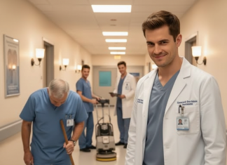 Pored kreveta njegovog oca