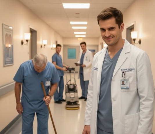 Pored kreveta njegovog oca