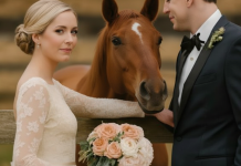 Tokom svadbenog fotografisanja, moj konj je iznenada počeo da rže kad je video mog verenika, a zatim ga je ugrizao — tek kasnije sam shvatila zašto…