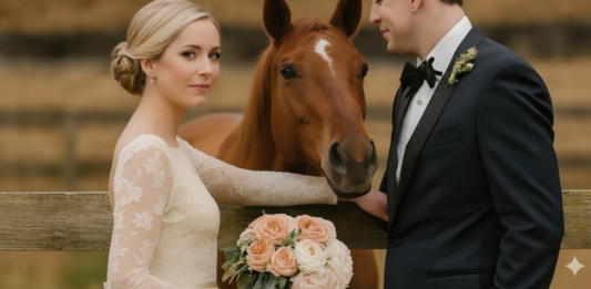 Tokom svadbenog fotografisanja, moj konj je iznenada počeo da rže kad je video mog verenika, a zatim ga je ugrizao — tek kasnije sam shvatila zašto…