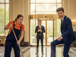 Sin direktora hotela ponižavao je ženu koja je čistila pod, ne sluteći šta će se dogoditi potom.