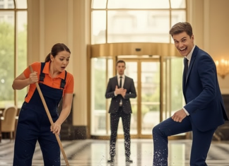 Sin direktora hotela ponižavao je ženu koja je čistila pod, ne sluteći šta će se dogoditi potom.