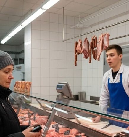 Svaki dan sedamdesetogodišnja penzionerka kupovala je kod mesara 40 kilograma mesa. Jednog dana mesar je odlučio da je prati kako bi saznao gde nestaje svo to meso.