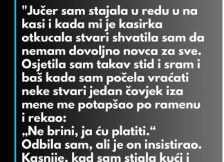 “Jučer sam stajala u redu u na kasi…”