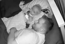 BEBA JE IZ KREVETA UPORNO MAHALA NEKOME: Kada je otac pregledao SNIMAK, umro je od straha