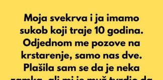 Nikada se nisam slagala sa svojom svekrvom. Čak ni nakon što se rodio moj sin, odnos nam je ostao hladan pune 10 godine.”