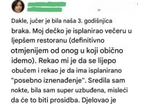Oćekivala sam prsten.,ali…