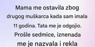 Mama me ostavila zbog drugog muškarca…
