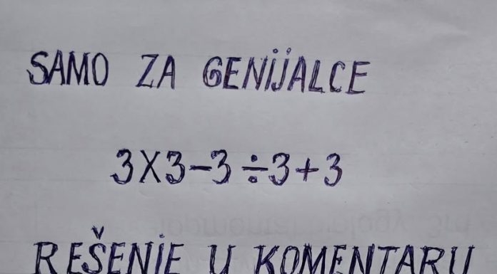 Najlakši zadatak za osnovce namučio mnoge starije ljude: Da li ste vi “genije” koji bez digitrona može ovo da reši?