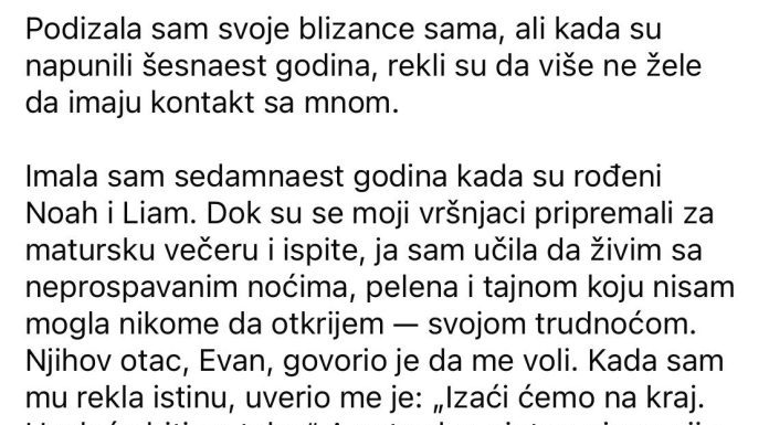 Priča o majčinskoj snazi: Kako je jedna žena sama podigla