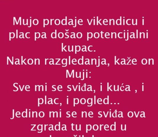 Vic dana: prodaja vikendice