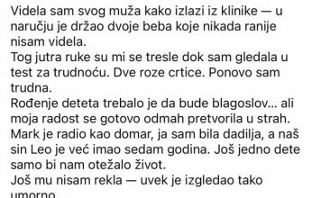 Videla sam muškarca sličnog mom mužu kako izlazi iz klinike sa dvoje beba koje nikada ranije nisam videla…