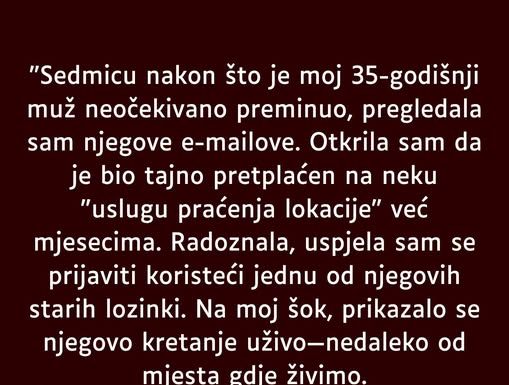“Samo sedam dana nakon sto je moj suprug iznenada umro od 35 godina, pronasla sam nesto sto mi zivot okrenulo…”