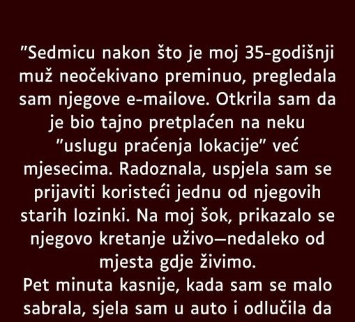 “Samo sedam dana nakon sto je moj suprug iznenada umro od 35 godina, pronasla sam nesto sto mi zivot okrenulo…”