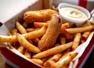 Usmerila sam pažnju na komad piletine koji se našao u kutiji i primetila nešto čudno