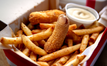 Usmerila sam pažnju na komad piletine koji se našao u kutiji i primetila nešto čudno