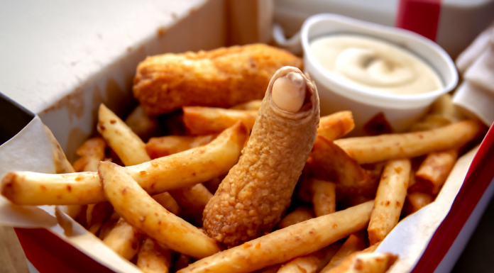 Usmerila sam pažnju na komad piletine koji se našao u kutiji i primetila nešto čudno