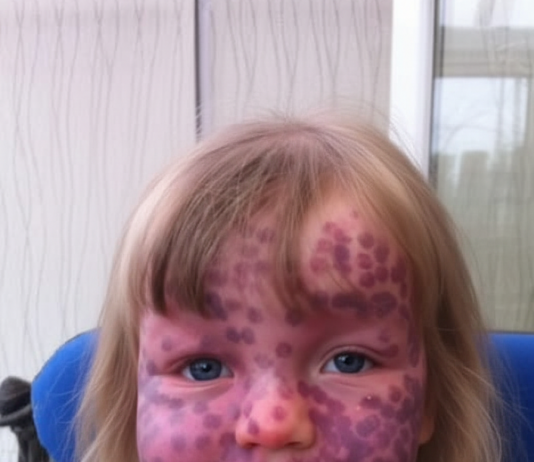 Devojčica se rodila sa retkom mrljom….