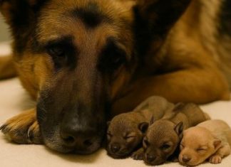 Muškarac je na ulici pronašao skotnu njemačku ovčarku …..