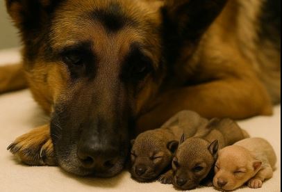 Muškarac je na ulici pronašao skotnu njemačku ovčarku …..