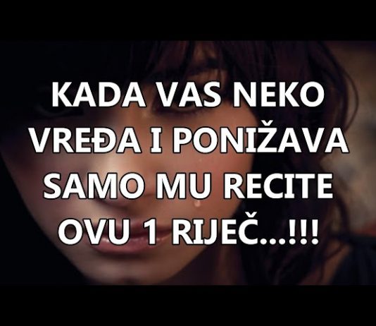 Kad te neko napadne, izgovori ovu rečenicu i pretvorit ćeš se u stijenu koju niko ne može srušiti
