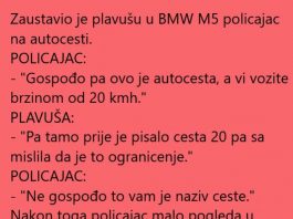 Vic dana: Plavuša na autocesti
