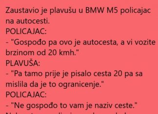 Vic dana: Plavuša na autocesti