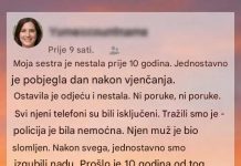Moja sestra je nestala prije 10 godina….