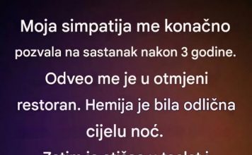 Nestao je sa našeg prvog sastanka — a onda sam shvatila zašto