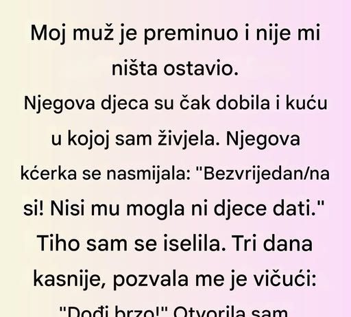 Moj muž je preminuo i ostavio mi ništa — ali jedna skrivena klauzula promenila je sve